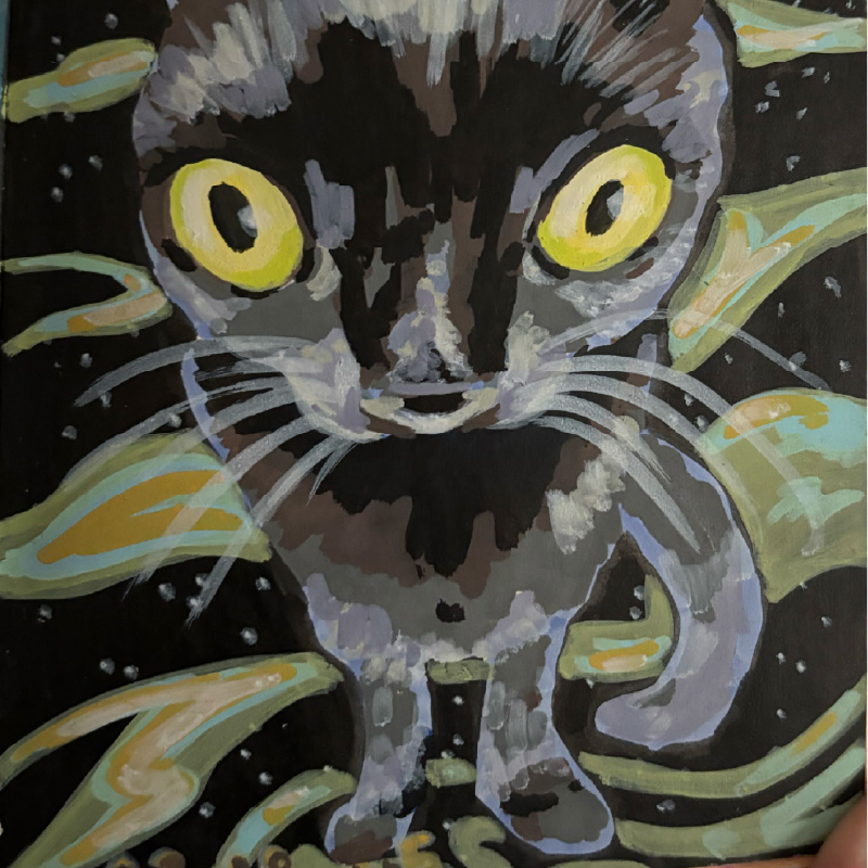 Chat de l'espace acrylique